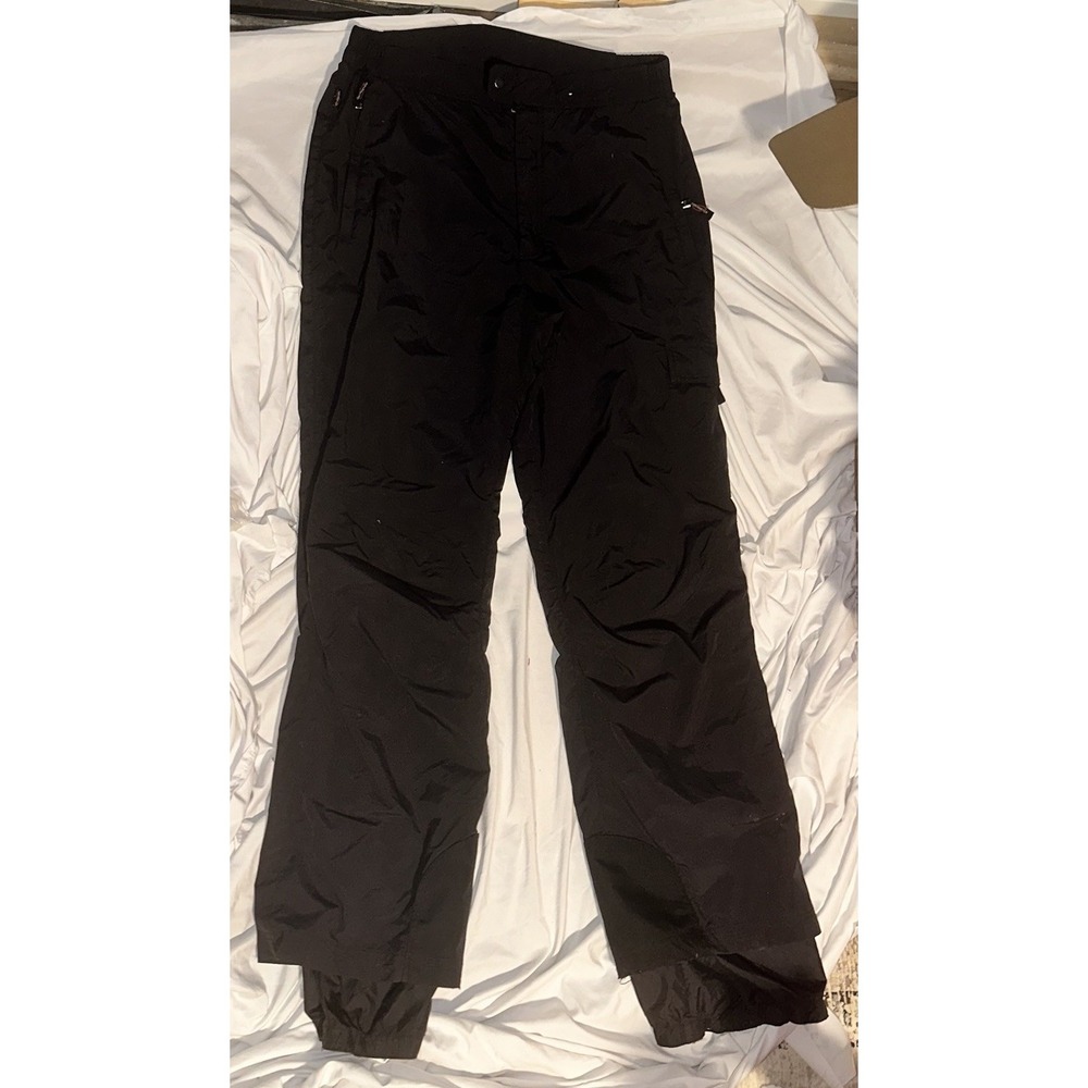 Obermeyer‎ Pants Men Large Long Adult Black Snow Pants Care Polyester Lined Ski